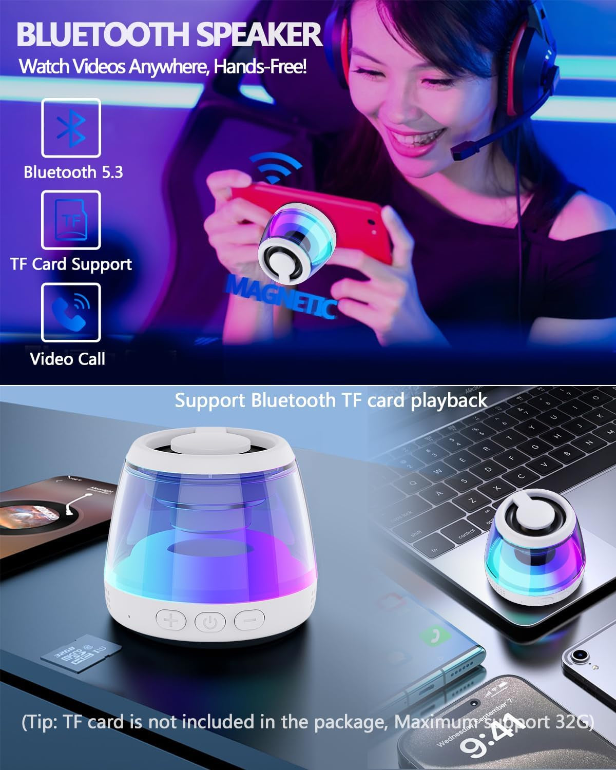 Magnetic Mini Speaker Phone Holder