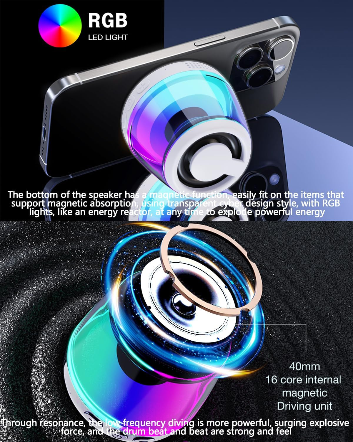 Magnetic Mini Speaker Phone Holder