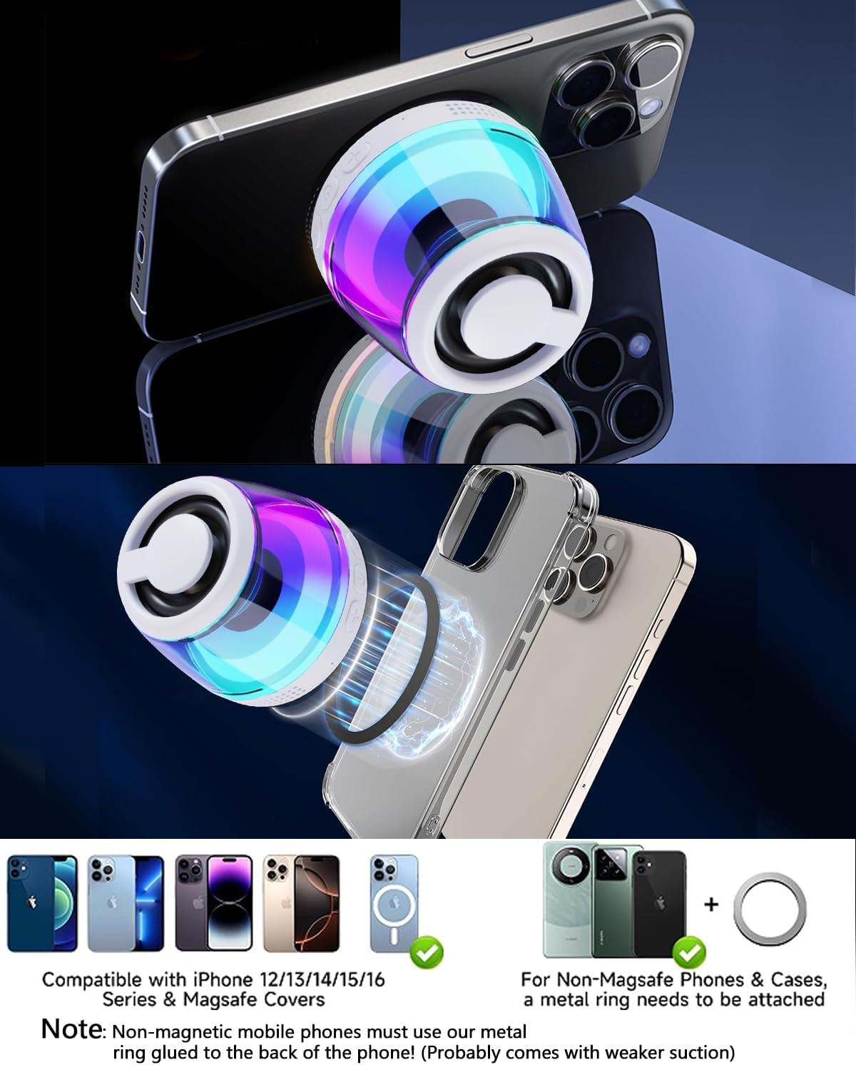 Magnetic Mini Speaker Phone Holder