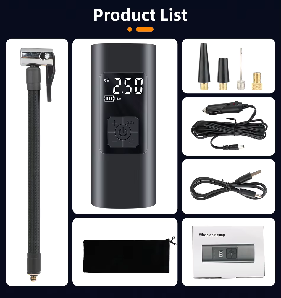 Portable Wireless Compressor Tire Inflator